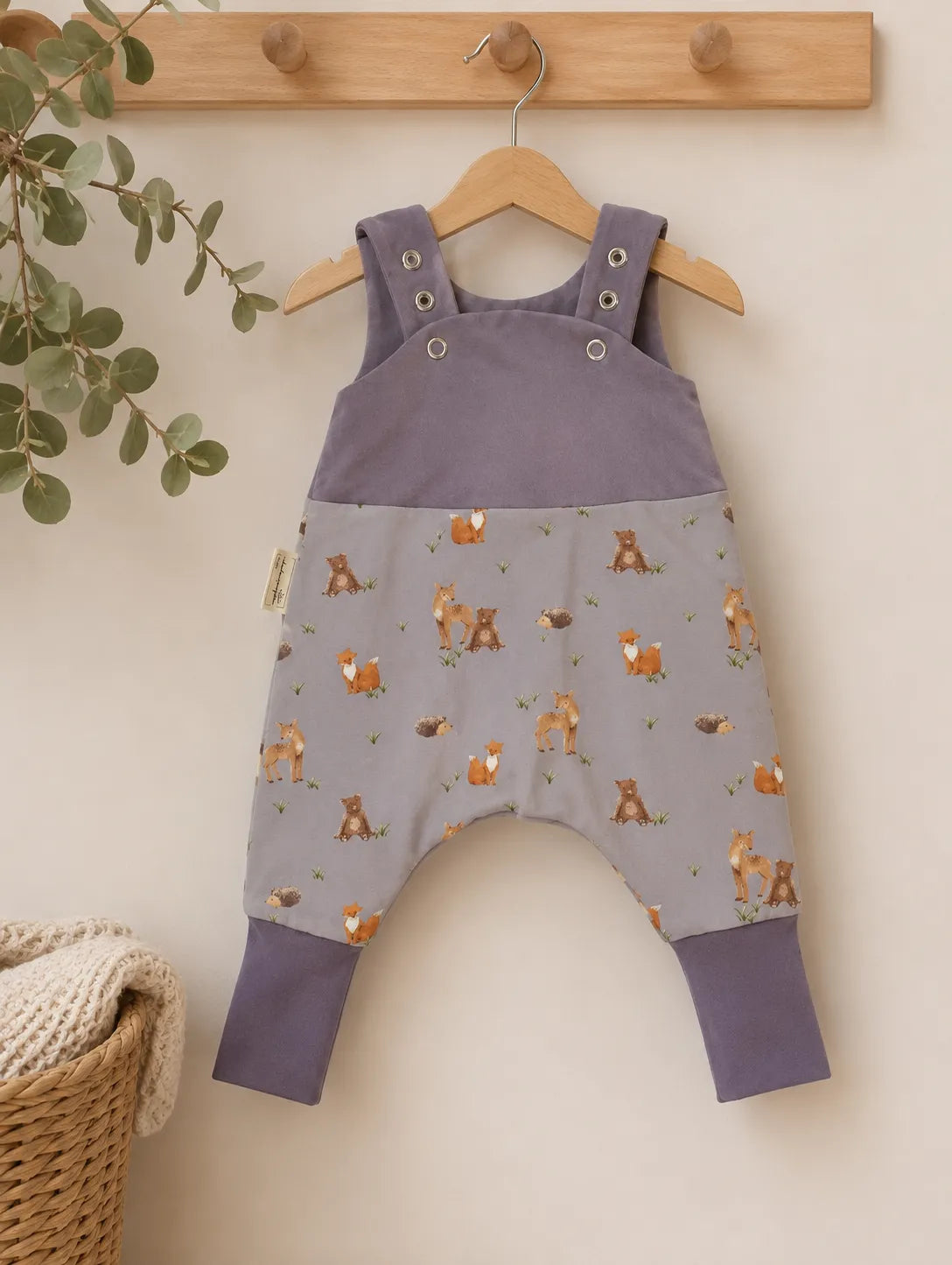 Mitwachsstrampler Baby Waldtiere