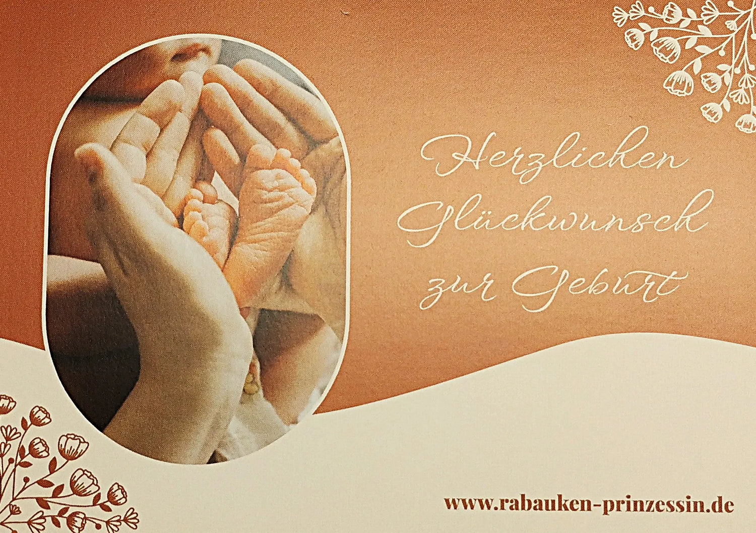 Grußkarte zu Geburt