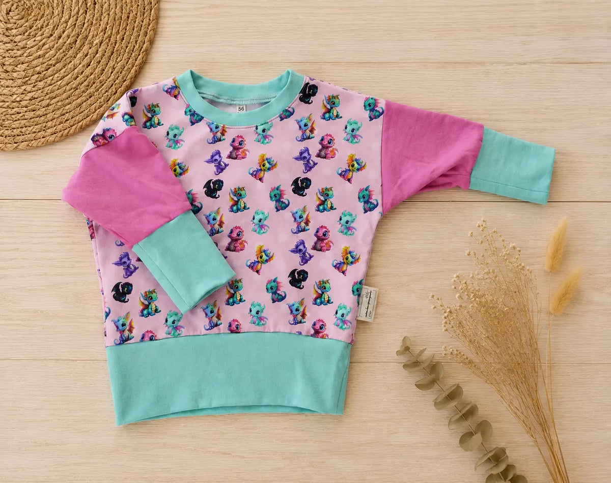 Baby-Pullover Kleine Drachen – verschiedene Farben