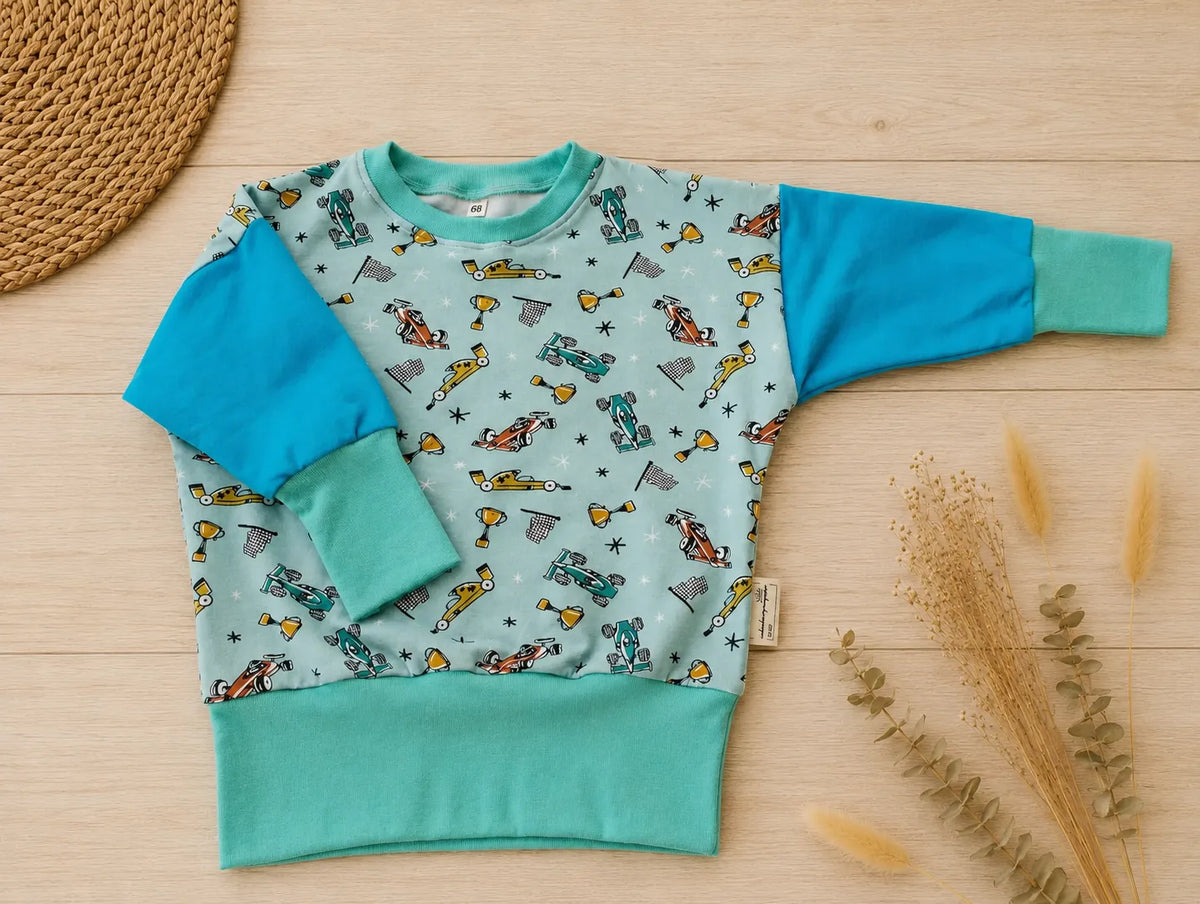 Baby-Pullover Rennwagen