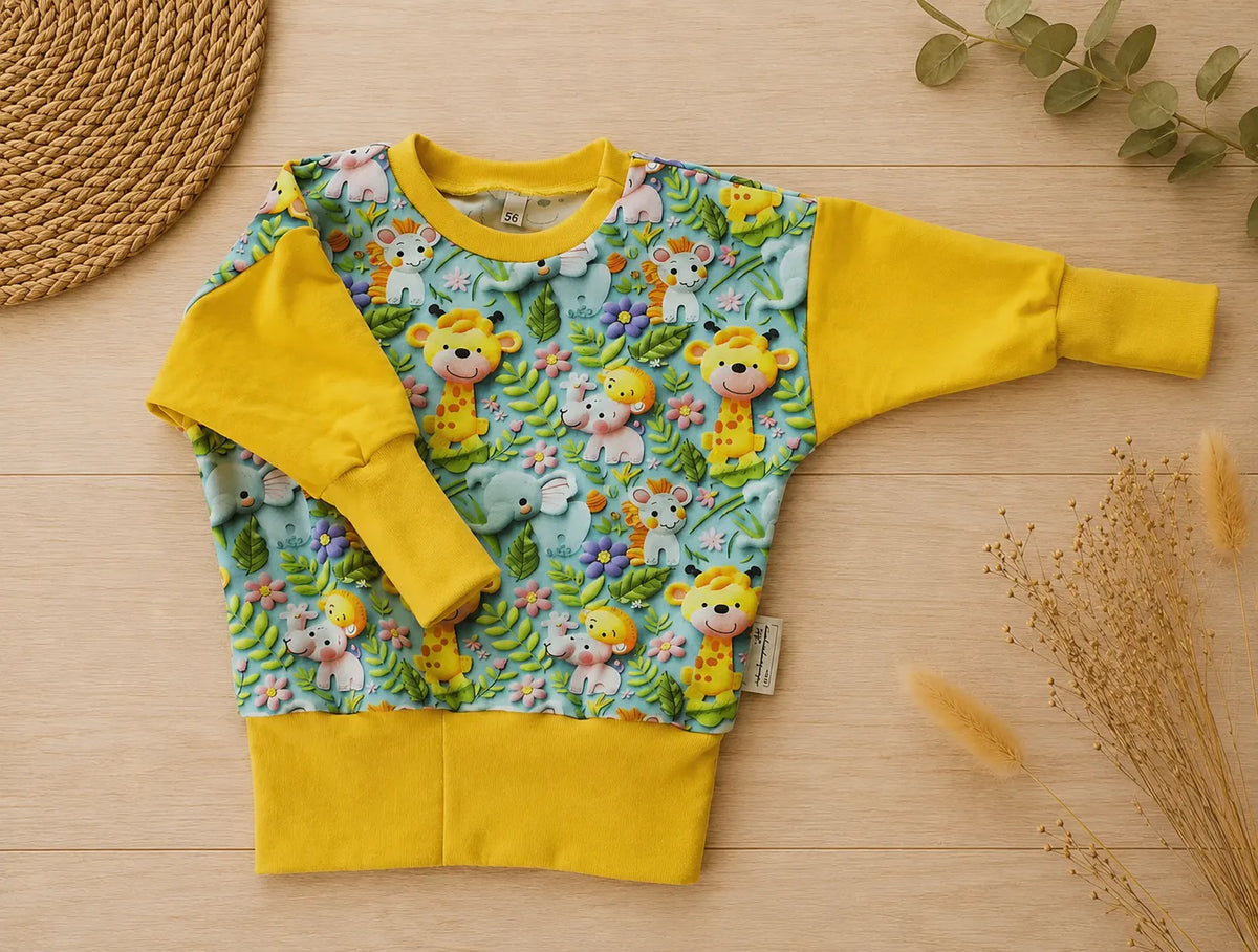 Baby-Pullover Safari-Motiv