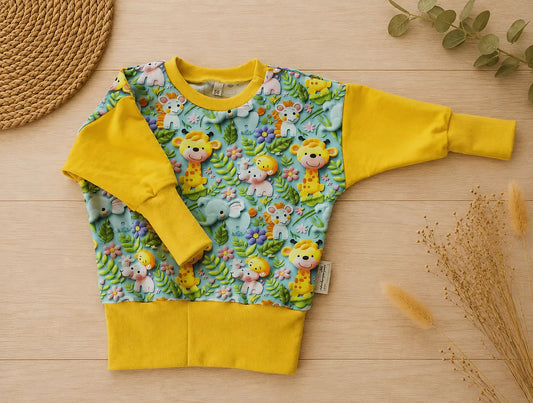 Baby-Pullover Safari-Motiv