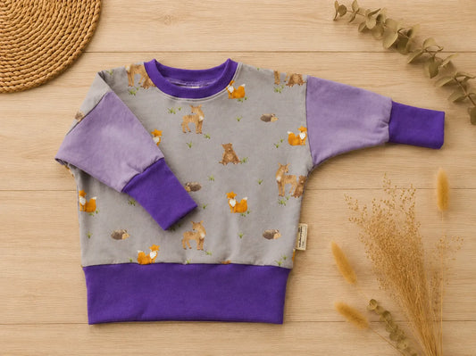 Baby-Pullover Waldtiere