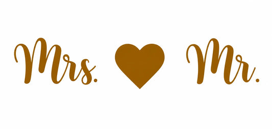 Wimpelkette Hochzeit „Mr ♥ Mrs“