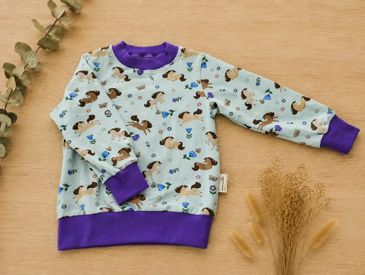 Kinderpullover Pferde