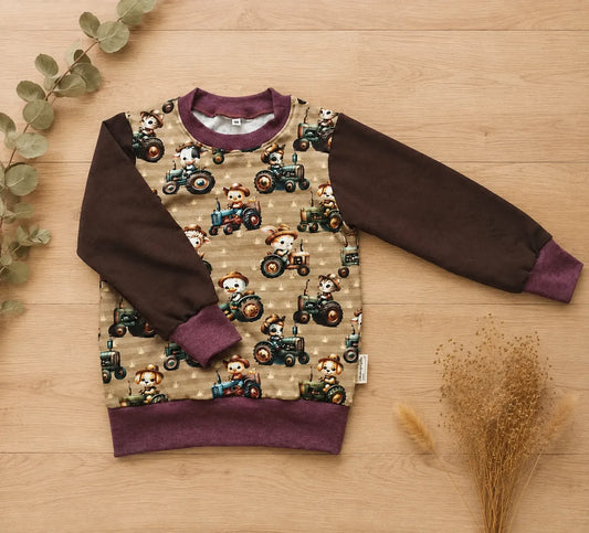 Kinderpullover Traktor