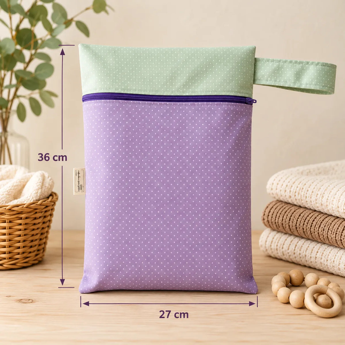 Wetbag mit Massangaben
