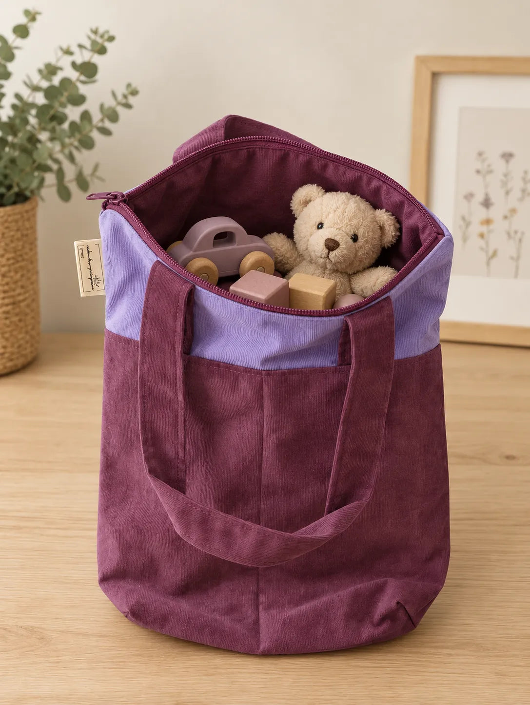 Spielzeugtasche mit Spielzeug