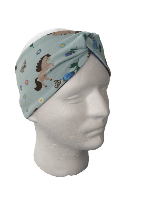 Stirnband "springende Pferde"