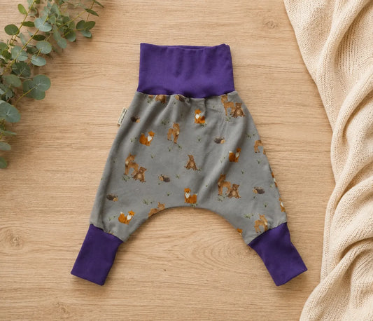 Mitwachshose Baby Waldtiere