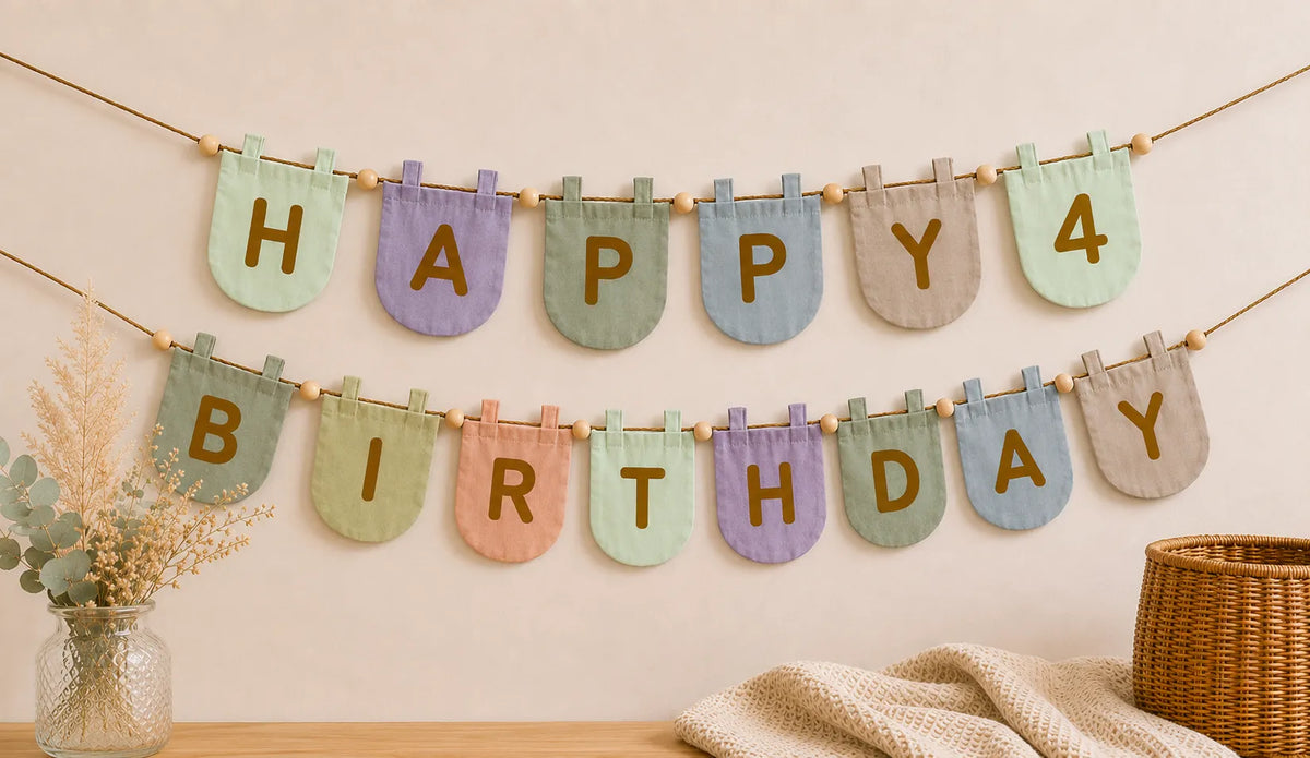 Erweiterungsset Zahlen 0–9 für die Happy Birthday-Wimpelkette