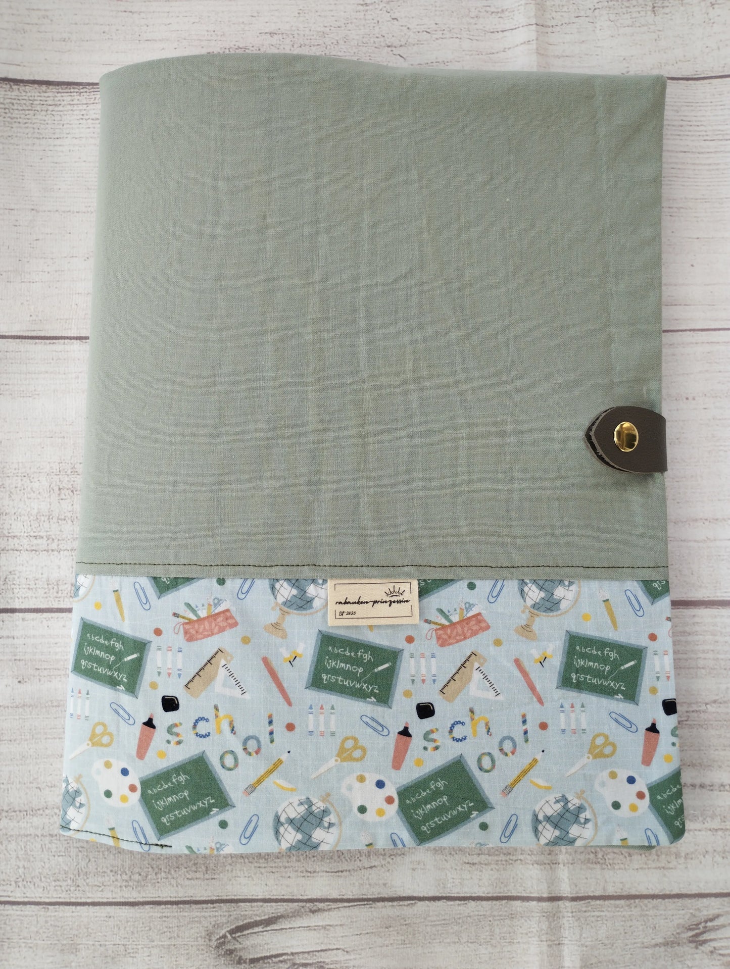Zeugnismappe aus Stoff - personalisiert