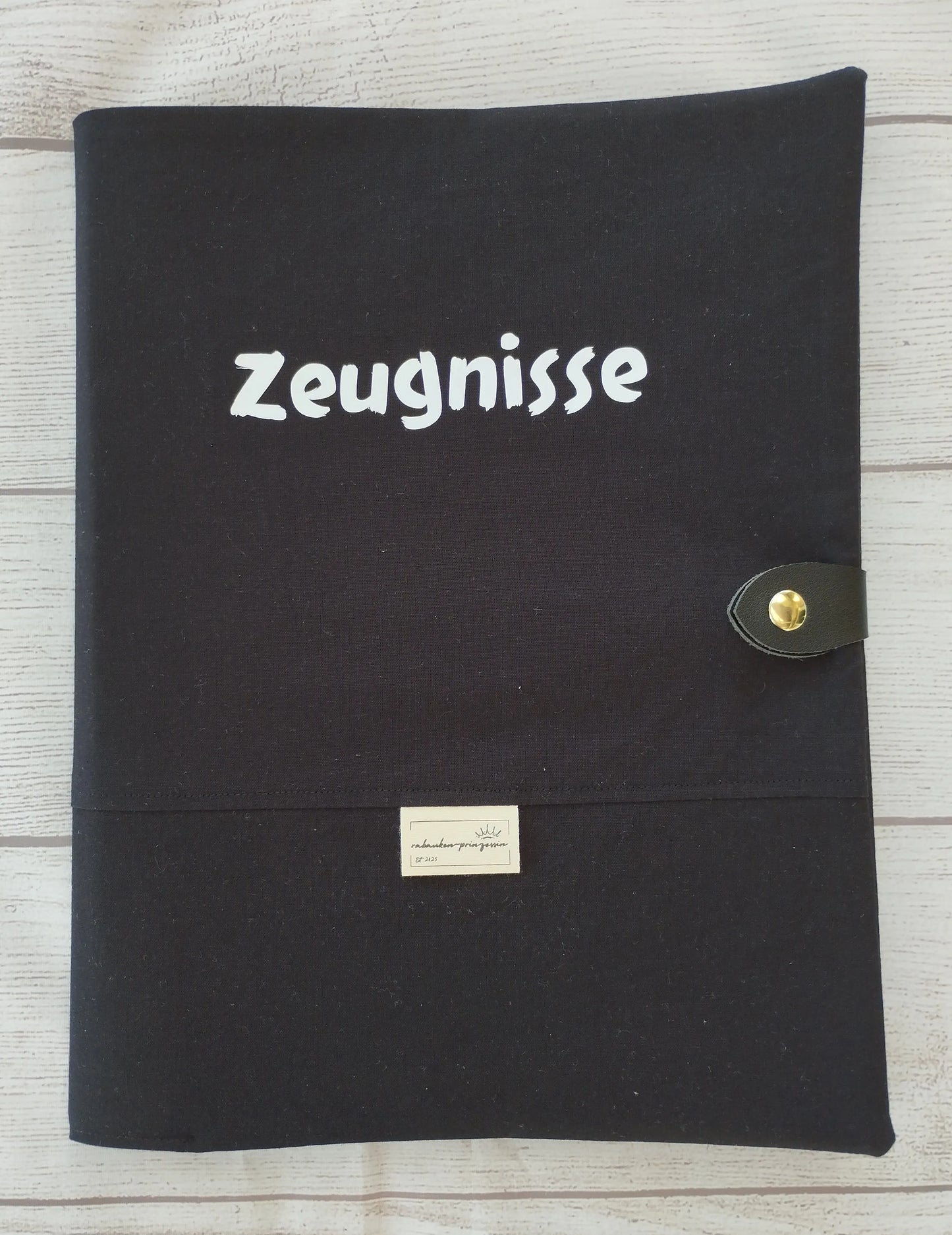 Zeugnismappe aus Stoff - personalisiert